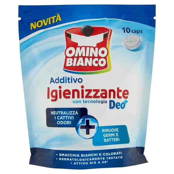 Таблетки дезинфицирующие Omino Bianco Additivo  Igienizzante Deo 10 шт.