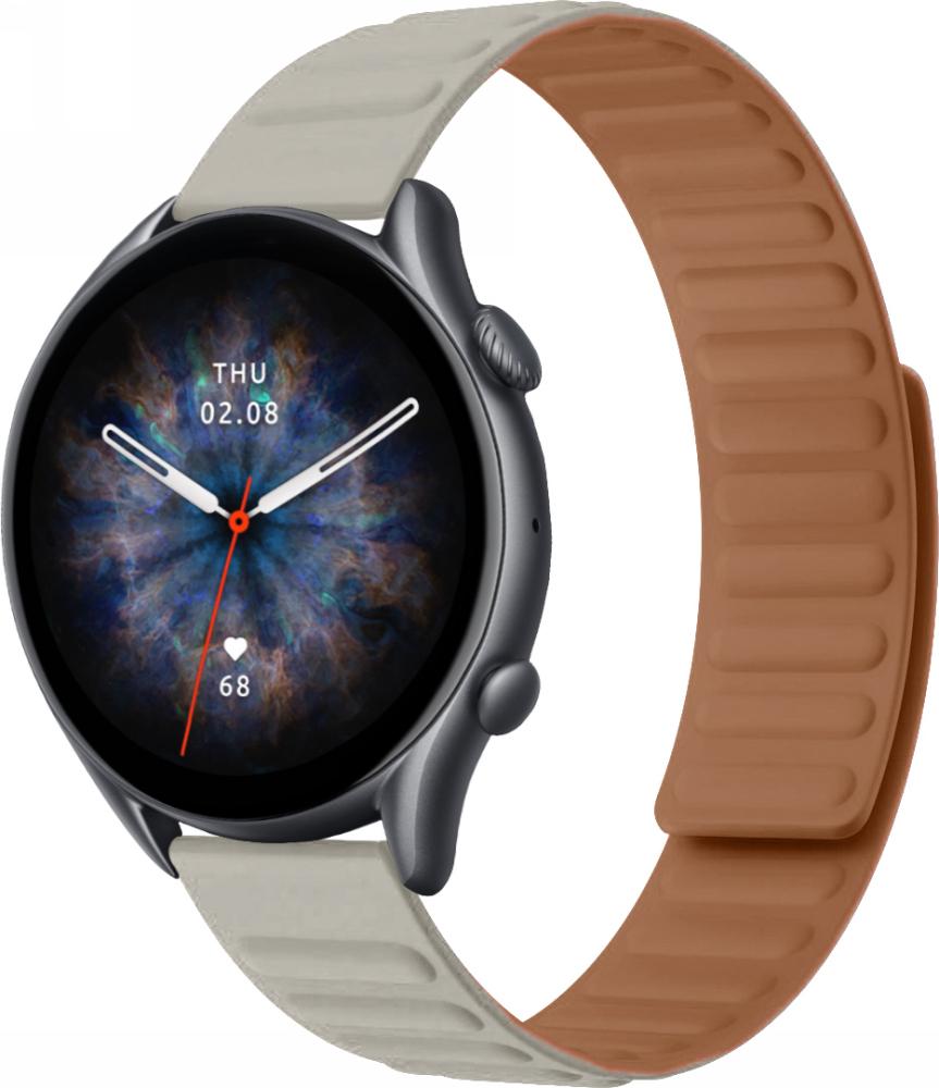 Ремінець Magneter для Amazfit GTR 3 Pro Beige (26654-34)