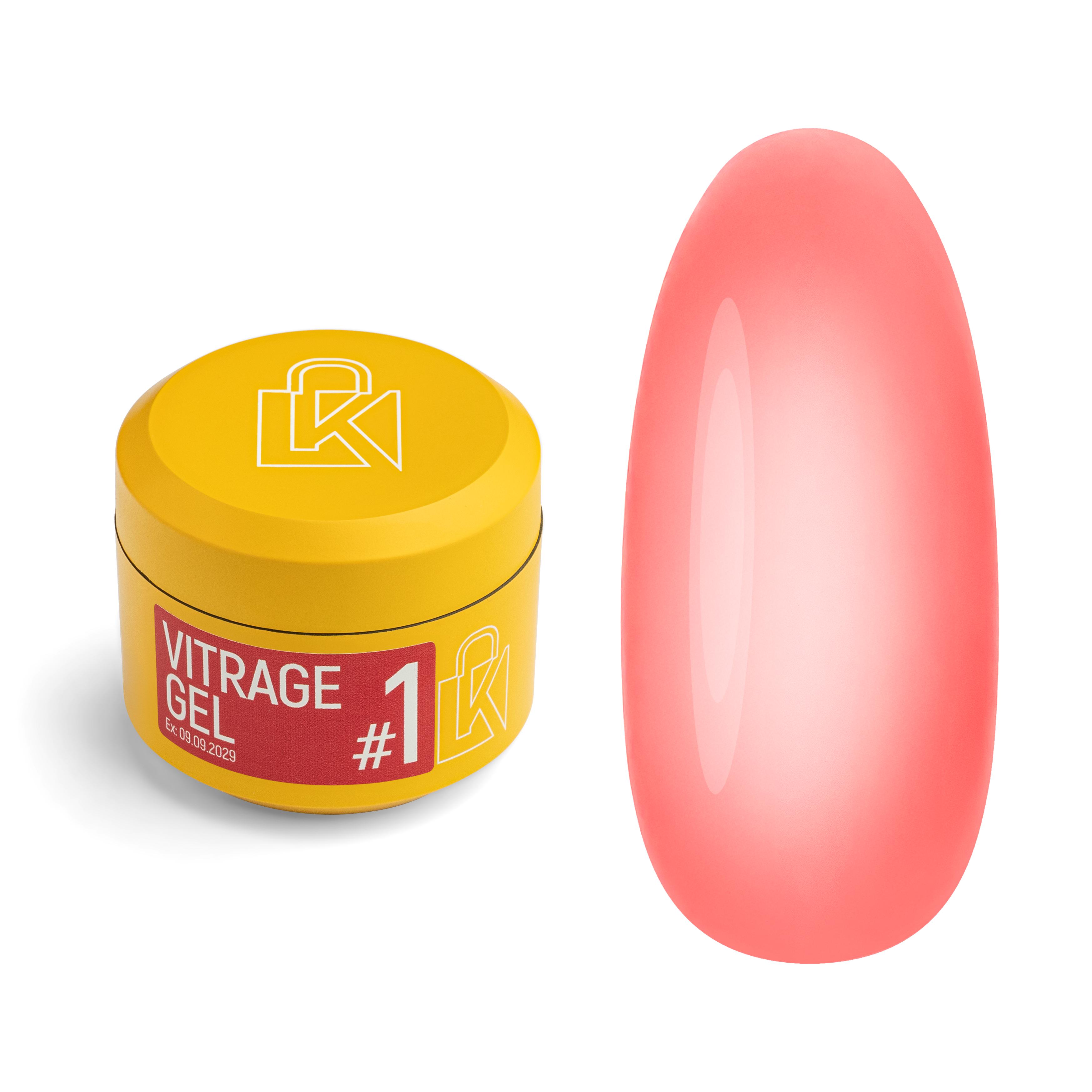Гель для наращивания Kupiuviti Vitrage Gel №01 30 мл
