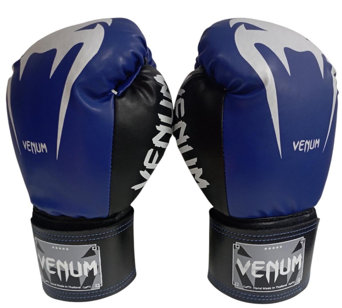 Боксерские перчатки Lev Sport VENUM стрейч р. 10 Синий/Черный (8585053829375)