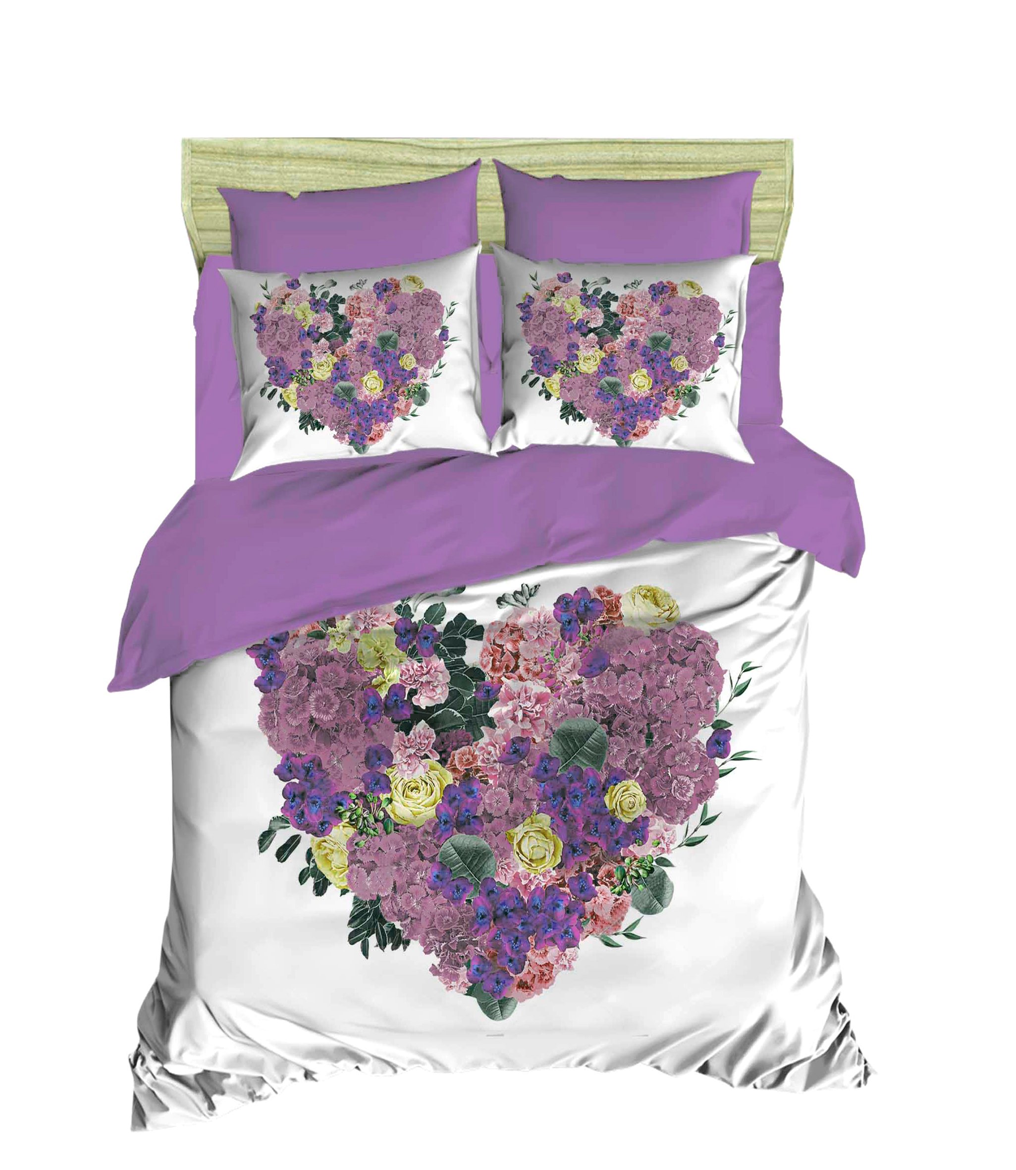 Комплект постельного белья LIGHTHOUSE ranforce+3D Violette 200х220/4х50х70