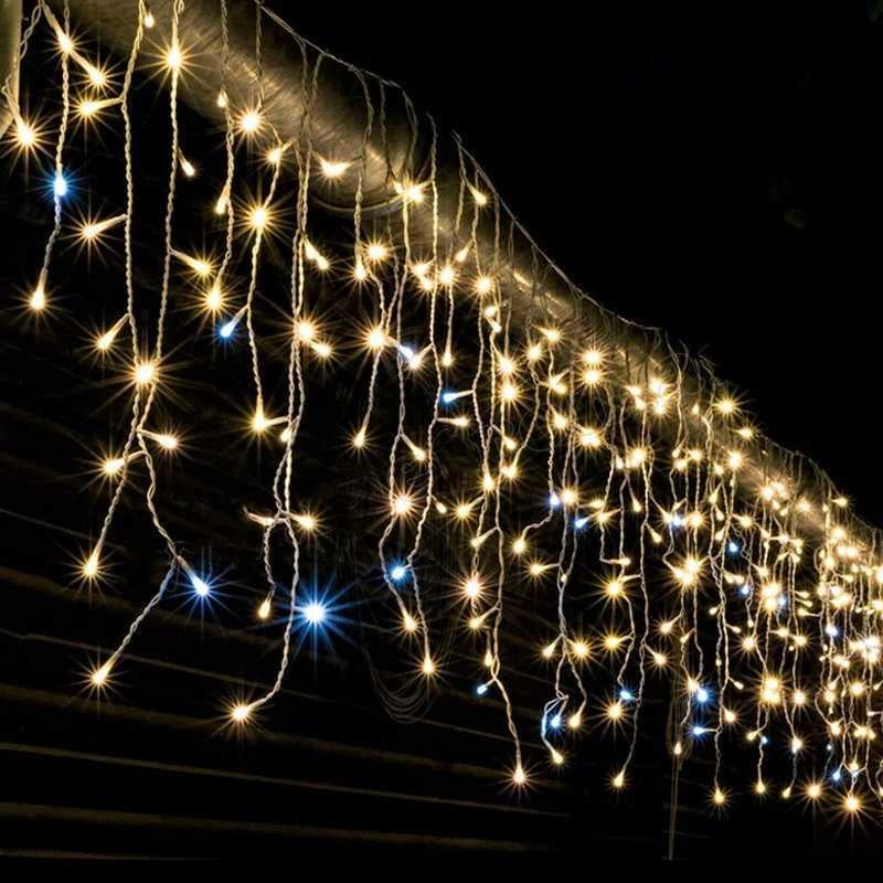 Гирлянда уличная Бахрома Flash 5 м 120 LED IP65 каучук до 100 м Теплый/холодный белый (78765)