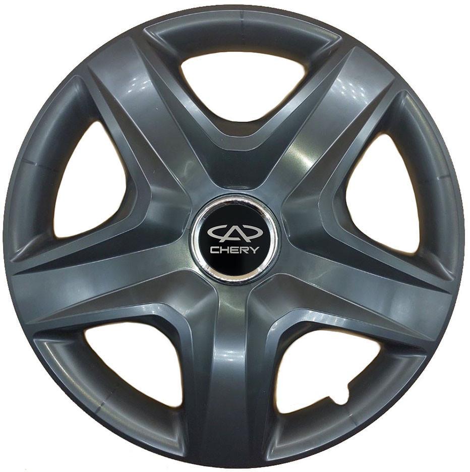 Комплект колпаков SJS R16 для Chery 418 4 шт. Черный (107345)