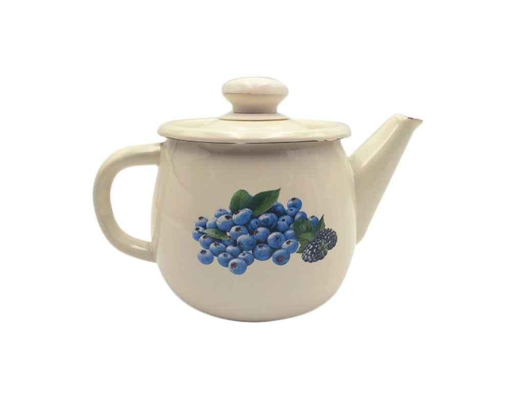 Чайник эмалированный Idilia Голубика 1 л I2707/2