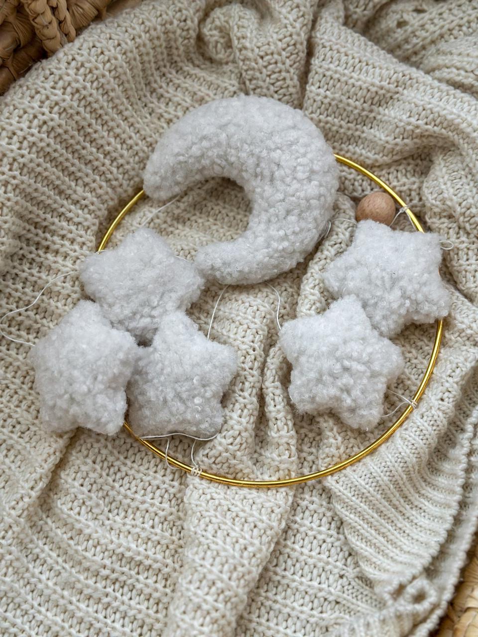 Мобиль детский WooolyWool ручная работа Звезды (27861261)