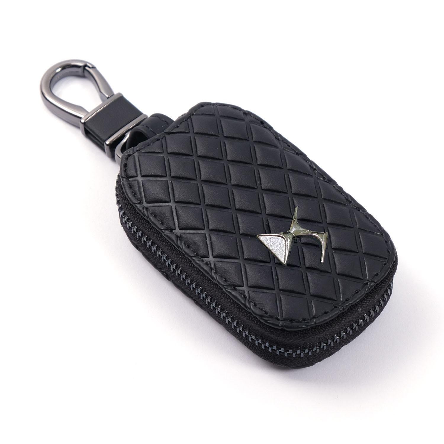 Чехол для ключей с карабином Citroën экокожа ромб (537056)