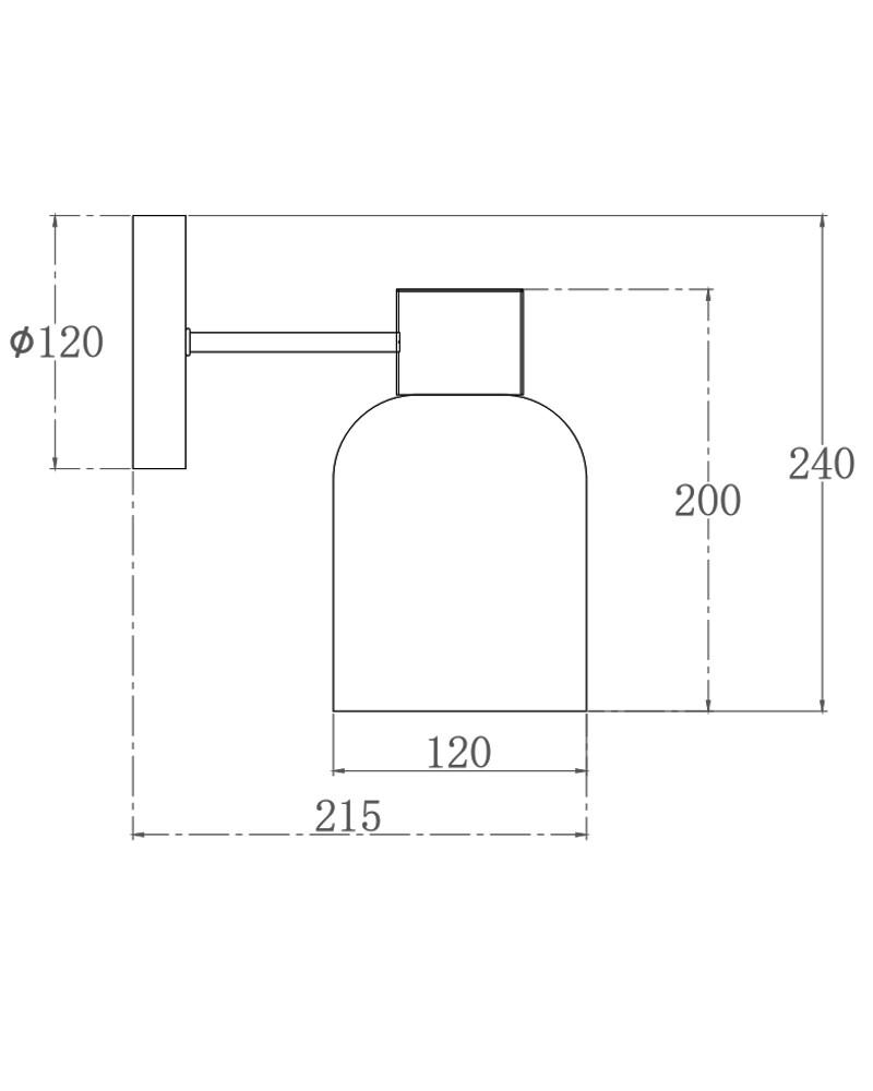 Бра Edlin PL321155W-1 Aurora E27 1x12W IP20 Латунний (28103930) - фото 3 Бра Edlin PL321155W-1 Aurora E27 1x12W IP20 Латунний (28103930) - фото 3