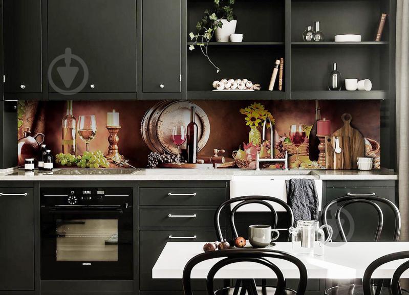 Скинали на кухню Zatarga «Вино Бочка» 600х2500 мм виниловая 3Д наклейка кухонный фартук самоклеящаяся Z180798 Скинали на кухню Zatarga «Вино Бочка» 600х2500 мм виниловая 3Д наклейка кухонный фартук самоклеящаяся Z180798