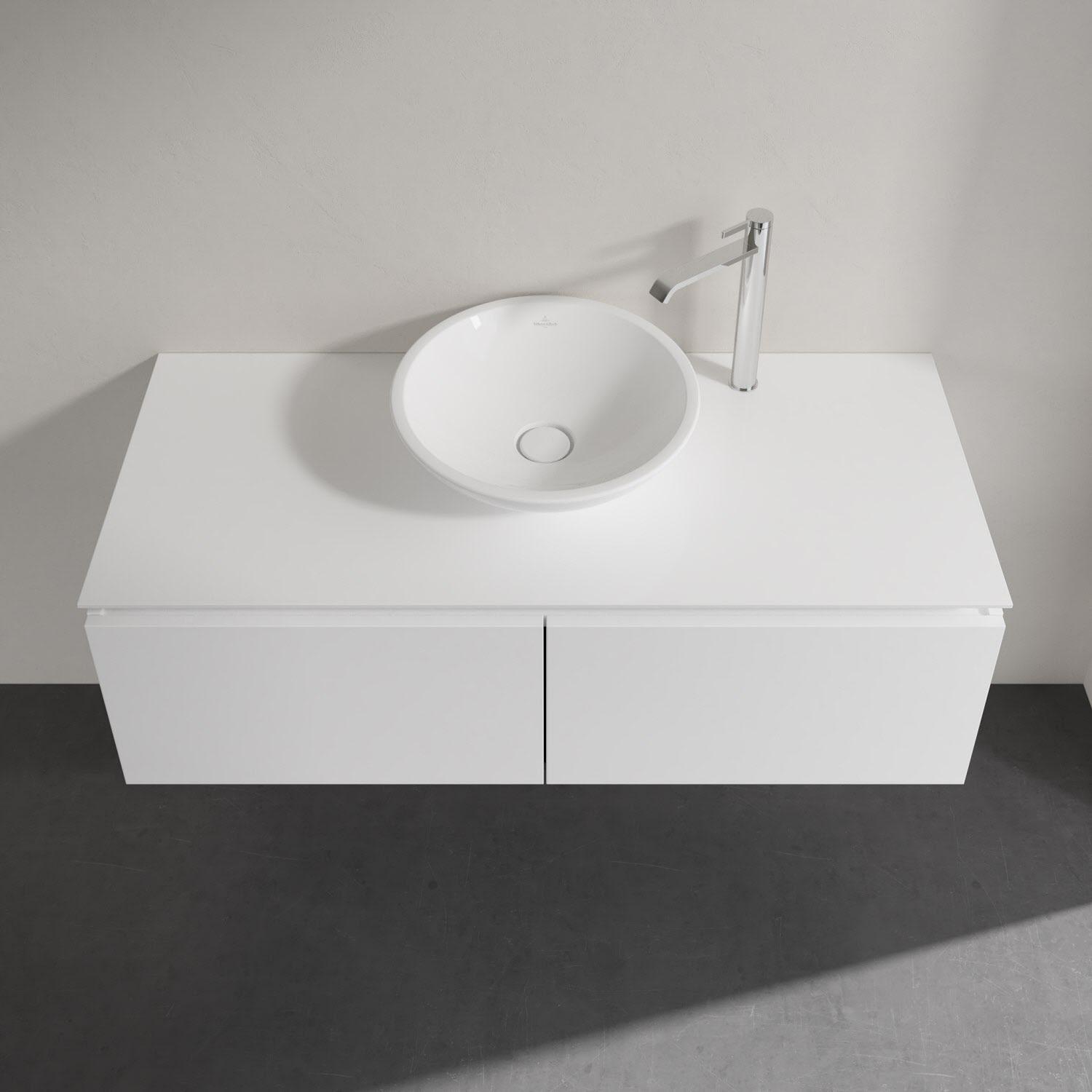 Тумба під умивальник підвісна Villeroy &amp; Boch Legato B60900DH 120x38x50 см Білий (141915) - фото 5