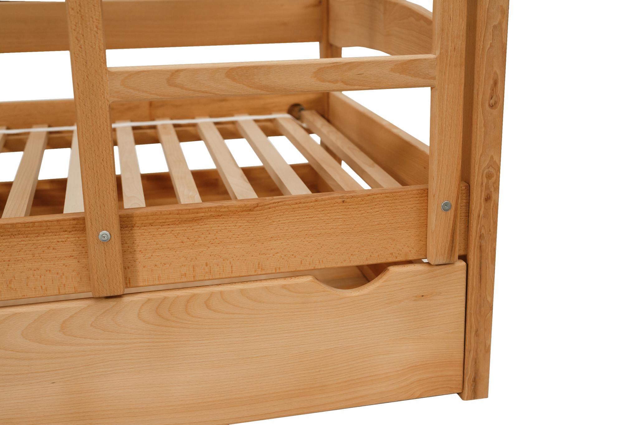 Ліжко підліткове двоярусний Goydalka Tokyo з шухлядою 190x80 см Натуральний - фото 5 Ліжко підліткове двоярусний Goydalka Tokyo з шухлядою 190x80 см Натуральний - фото 5