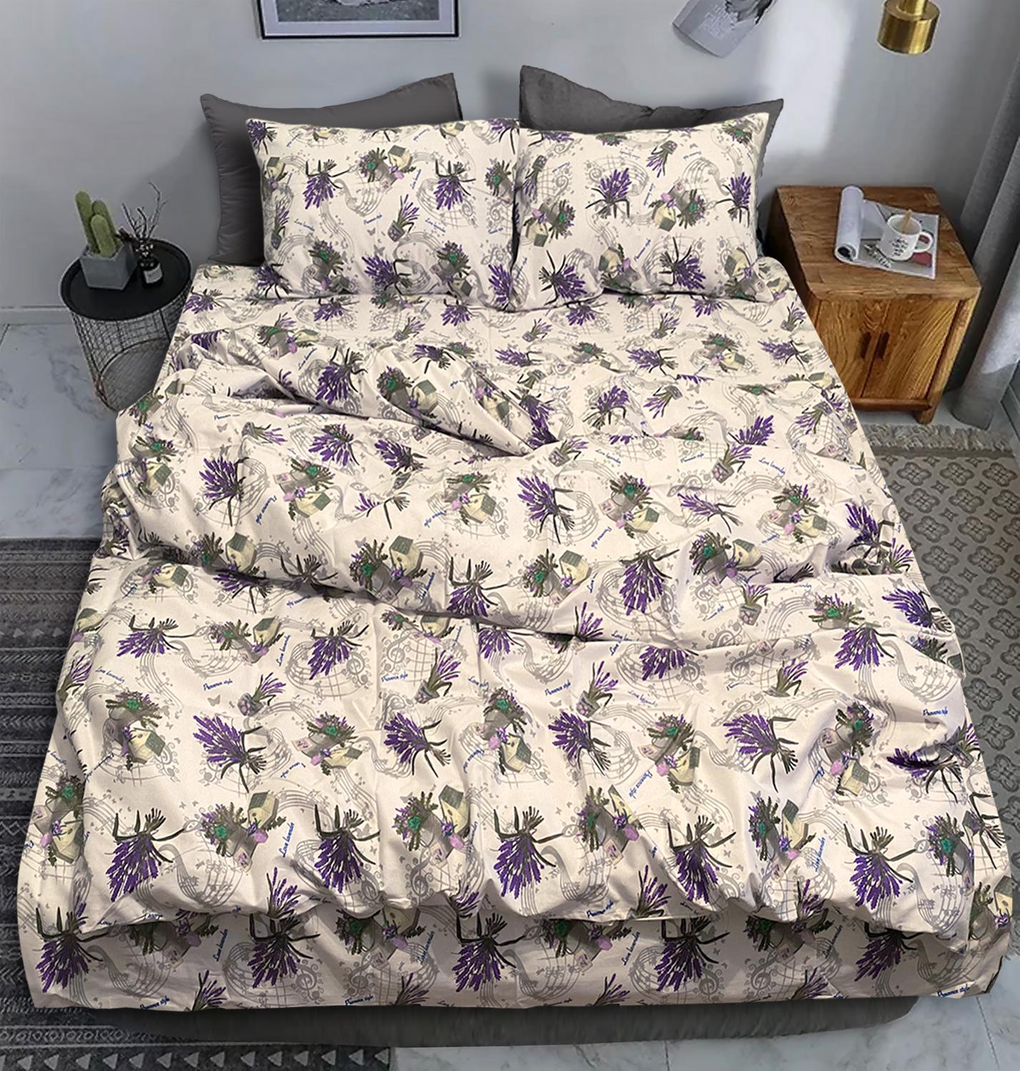 Комплект постельного белья Zastelli LAVANDER Gold USA полуторный 145х210 см Белый (16148)