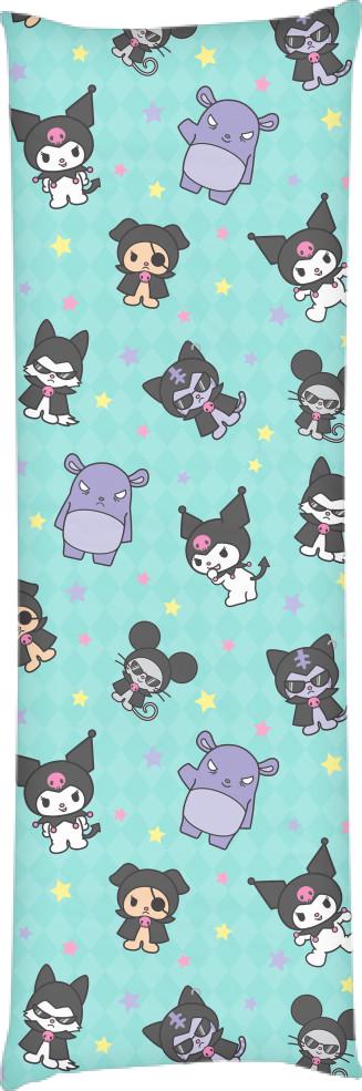 Подушка дакимакура Kuromi Hello Kitty 2 60x180 см (14094398)