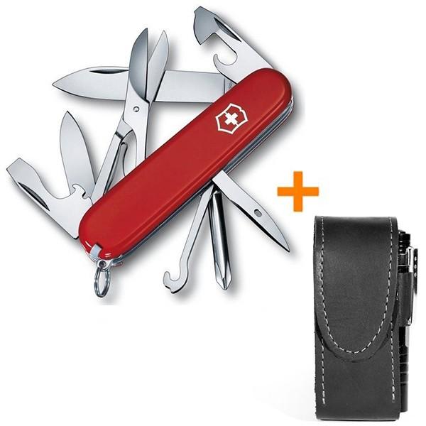 Комплект нож Victorinox Super Tinker 1.4703/чехол с фонариком - фото 17