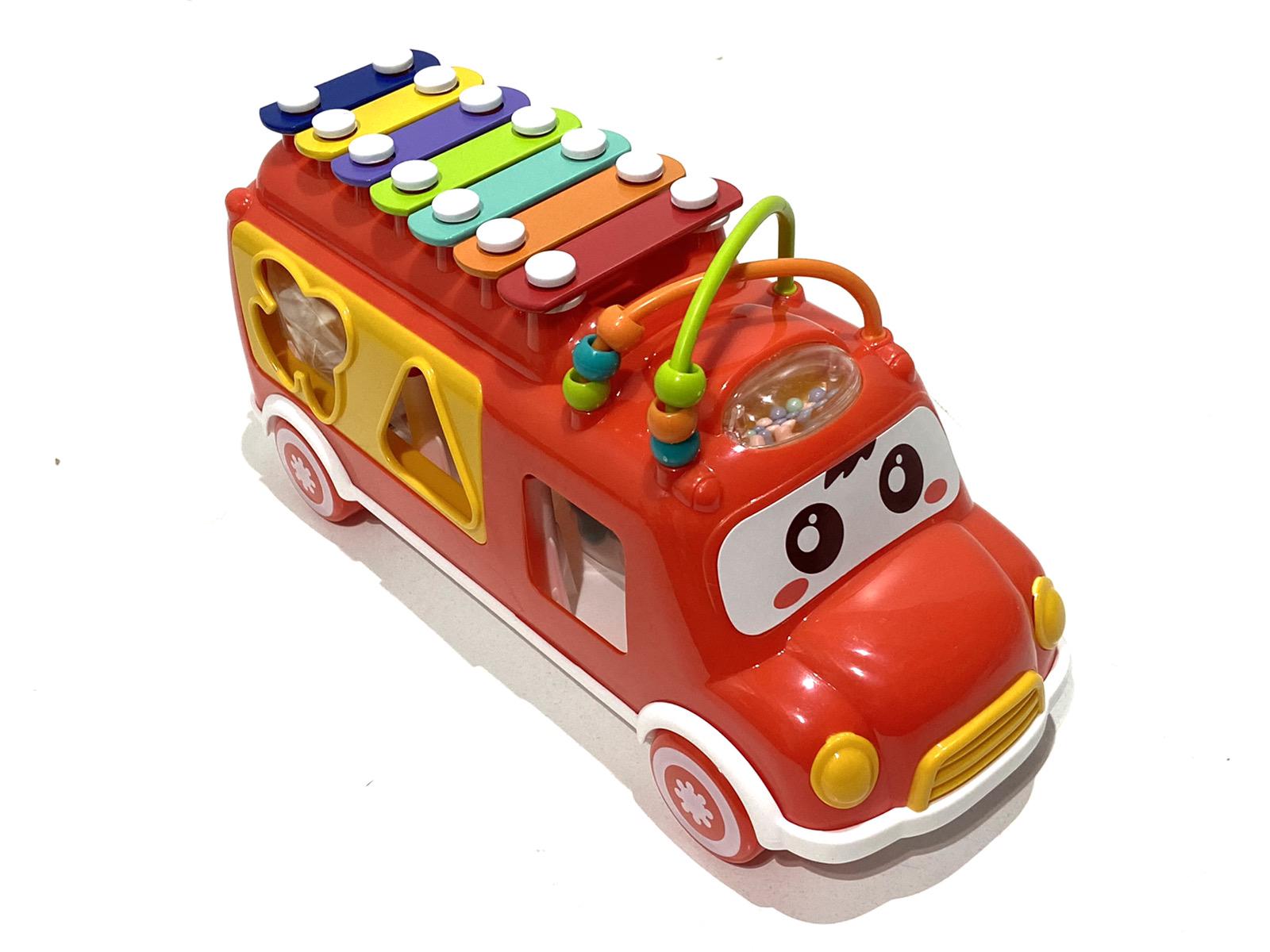 Машинка развивающая логическая A-Toys Школьный автобус Вид 1 23 см (НЕ 8037 A/B)