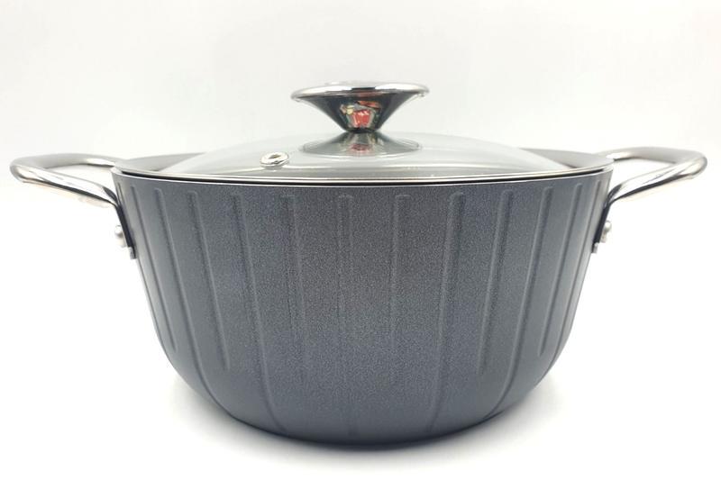 Кастрюля с крышкой OMS 3118 4 л Antrasit (14387488)