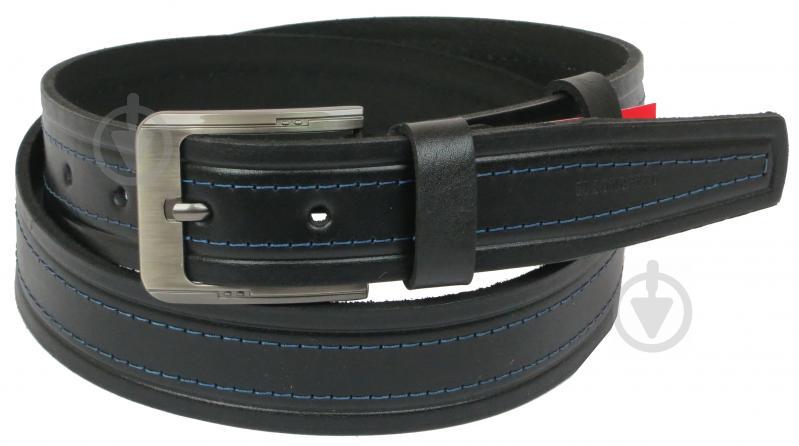 Кожаный ремень Skipper 110-130 x 3.8 см Черный (1065-38)
