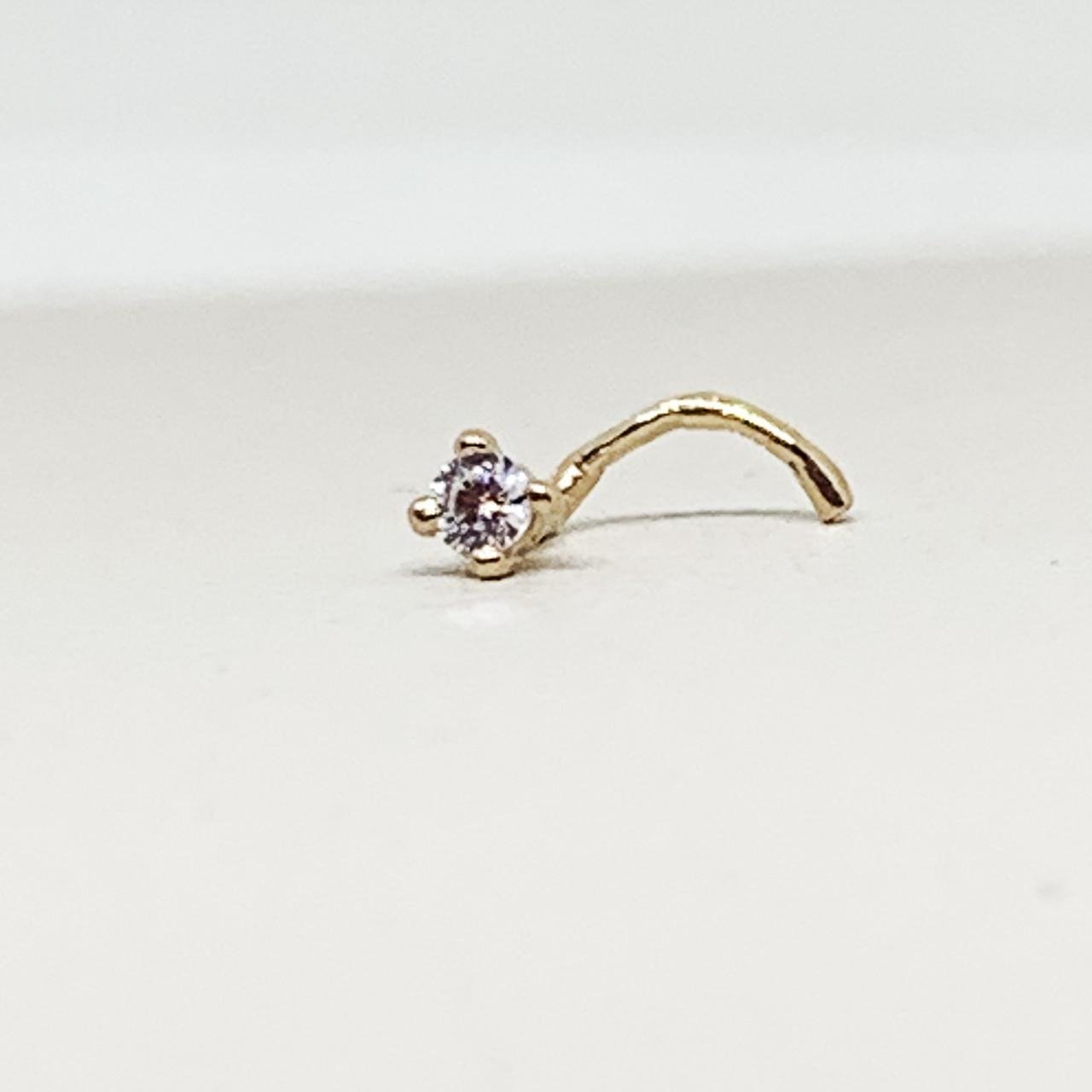 Пирсинг в нос золотой с кубическим цирконием 0,14 г (1644229762) Пирсинг в нос золотой с кубическим цирконием 0,14 г (1644229762)