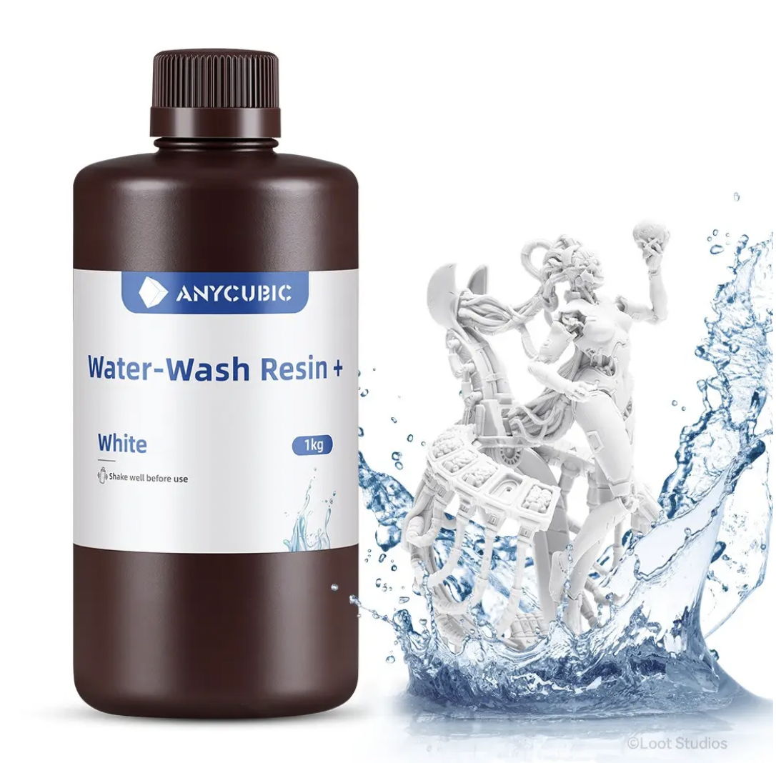 Фотополимерная смола Anycubic Water-Wash Resin+ Белый (SSXWH-104D) Фотополимерная смола Anycubic Water-Wash Resin+ Белый (SSXWH-104D)