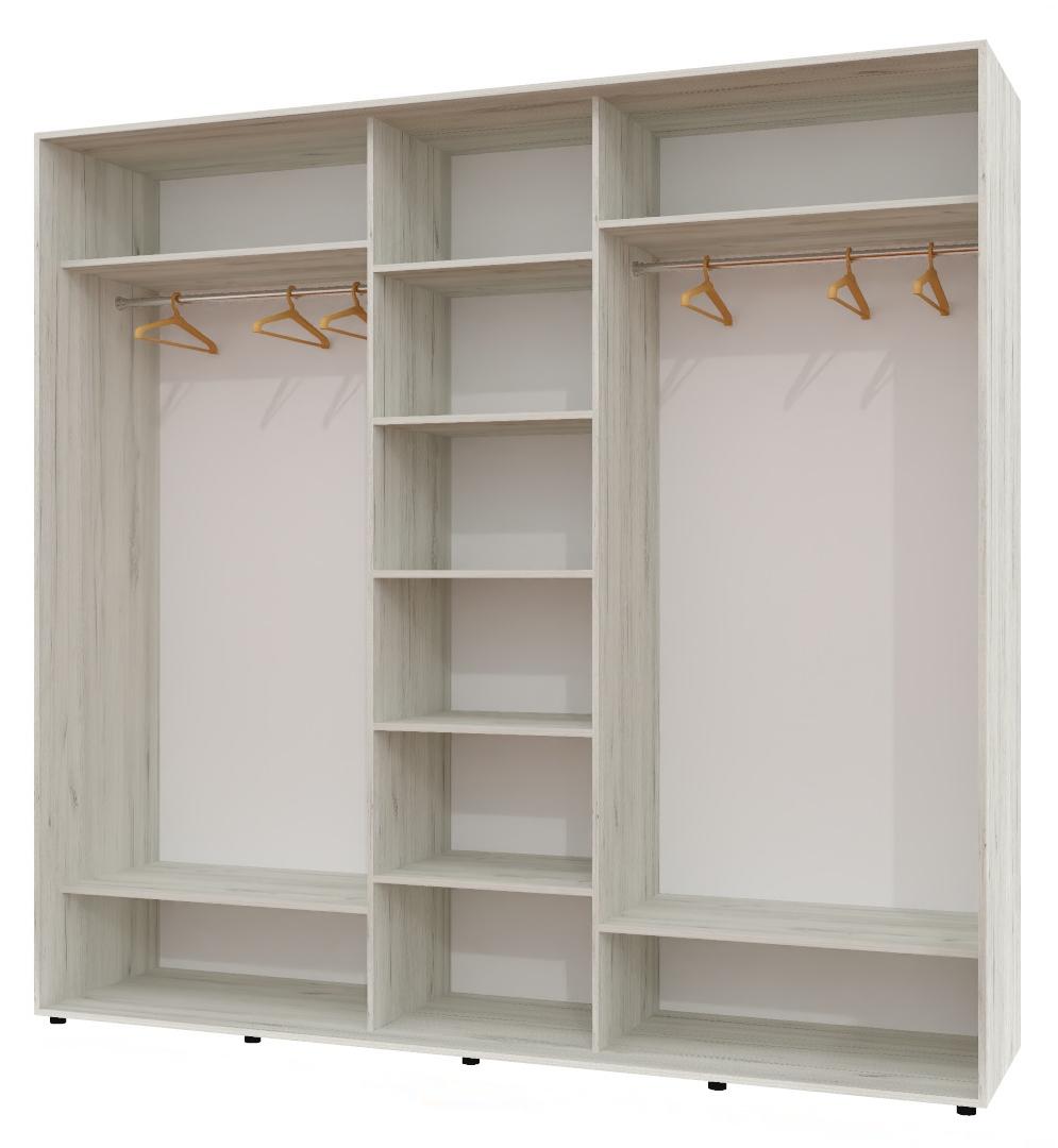 Корпус шкафа-купе Алекса ШК-04 240х60х220 см Дуб крафт белый Корпус шкафа-купе Алекса ШК-04 240х60х220 см Дуб крафт белый