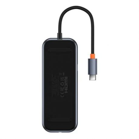 Хаб BASEUS AcmeJoy 8in1 Type-C to HDMI/2xUSB3.0/USB2.0/Type-C PDandData/RJ45/SD/TF Dark Gray (WKJZ010613)