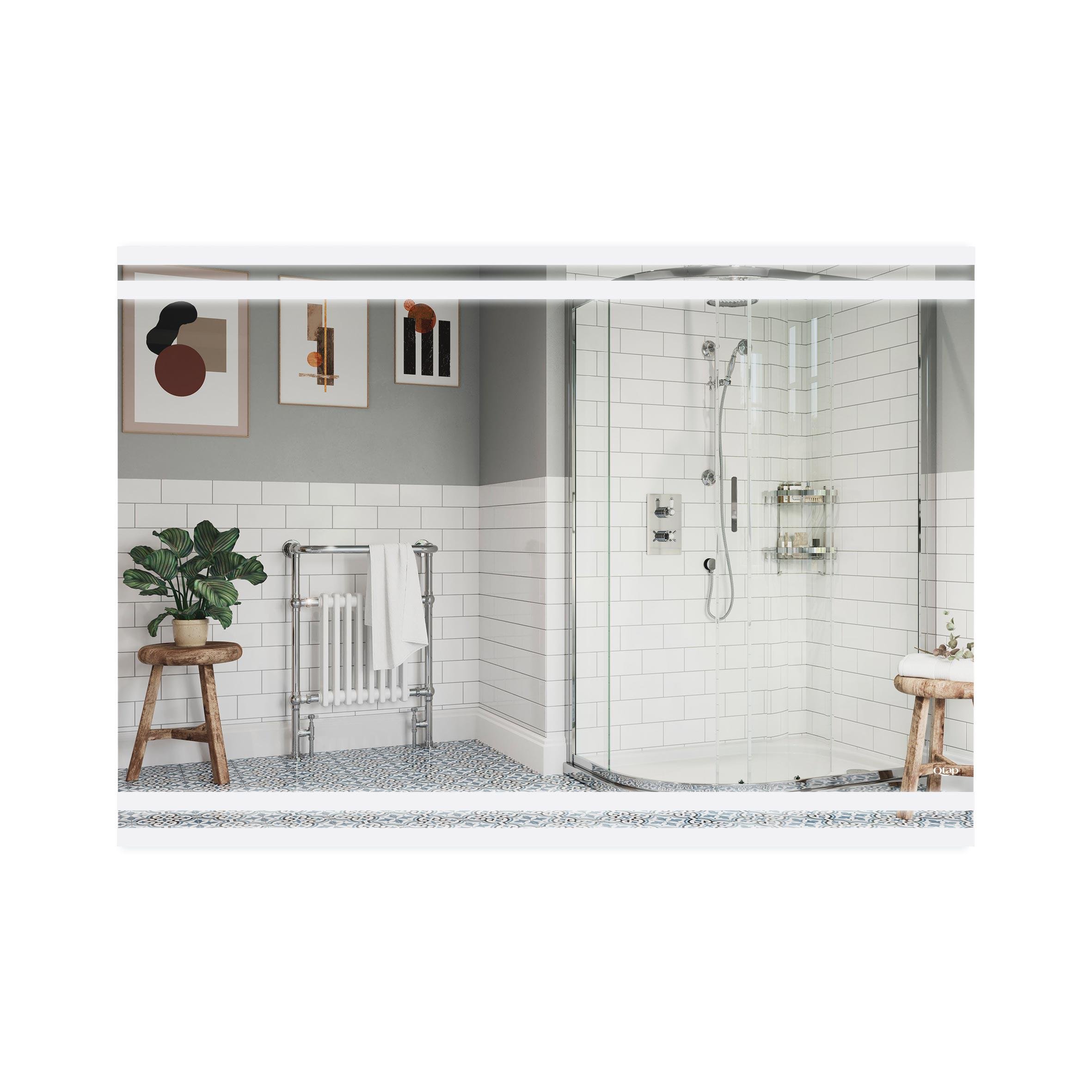 Зеркало Q-tap Mideya Classic 1000х700 с LED-подсветкой (QT2078250680W)