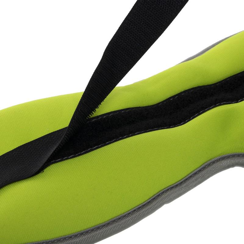 Утяжелители-манжеты для рук Zelart Pro 2х1,5 кг Салатовый/Серый (FI-1965-3_Салатовый-серый) - фото 3