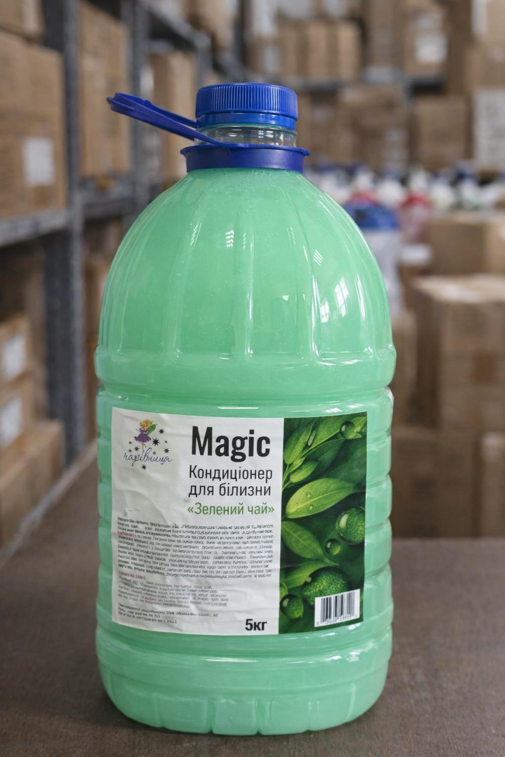 Кондиціонер-ополіскувач для тканин Чарівниця Зелений чай 5 кг