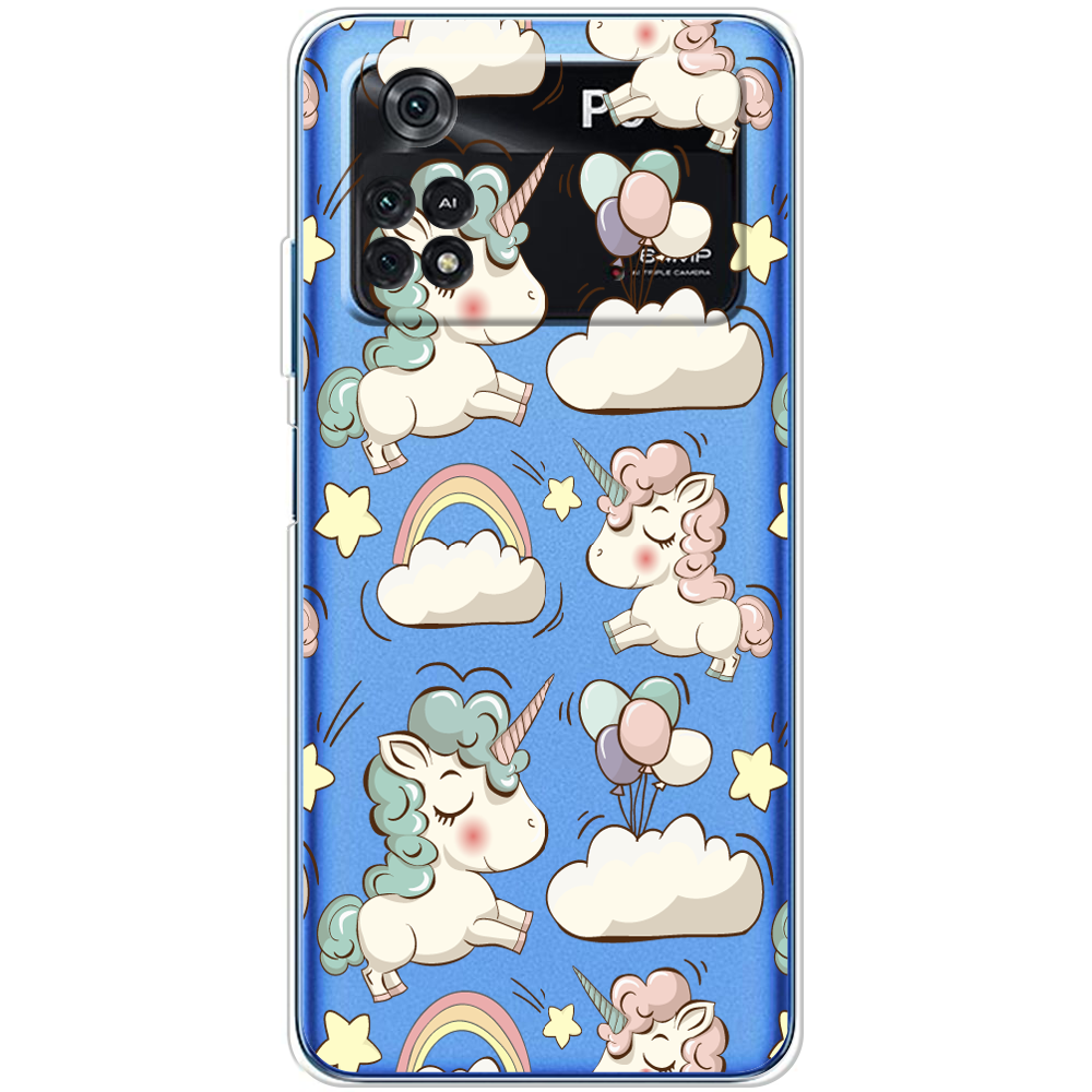 Чехол BoxFace Poco M4 Pro 4G Unicorns Прозрачный силикон (44475-cc2-44475)