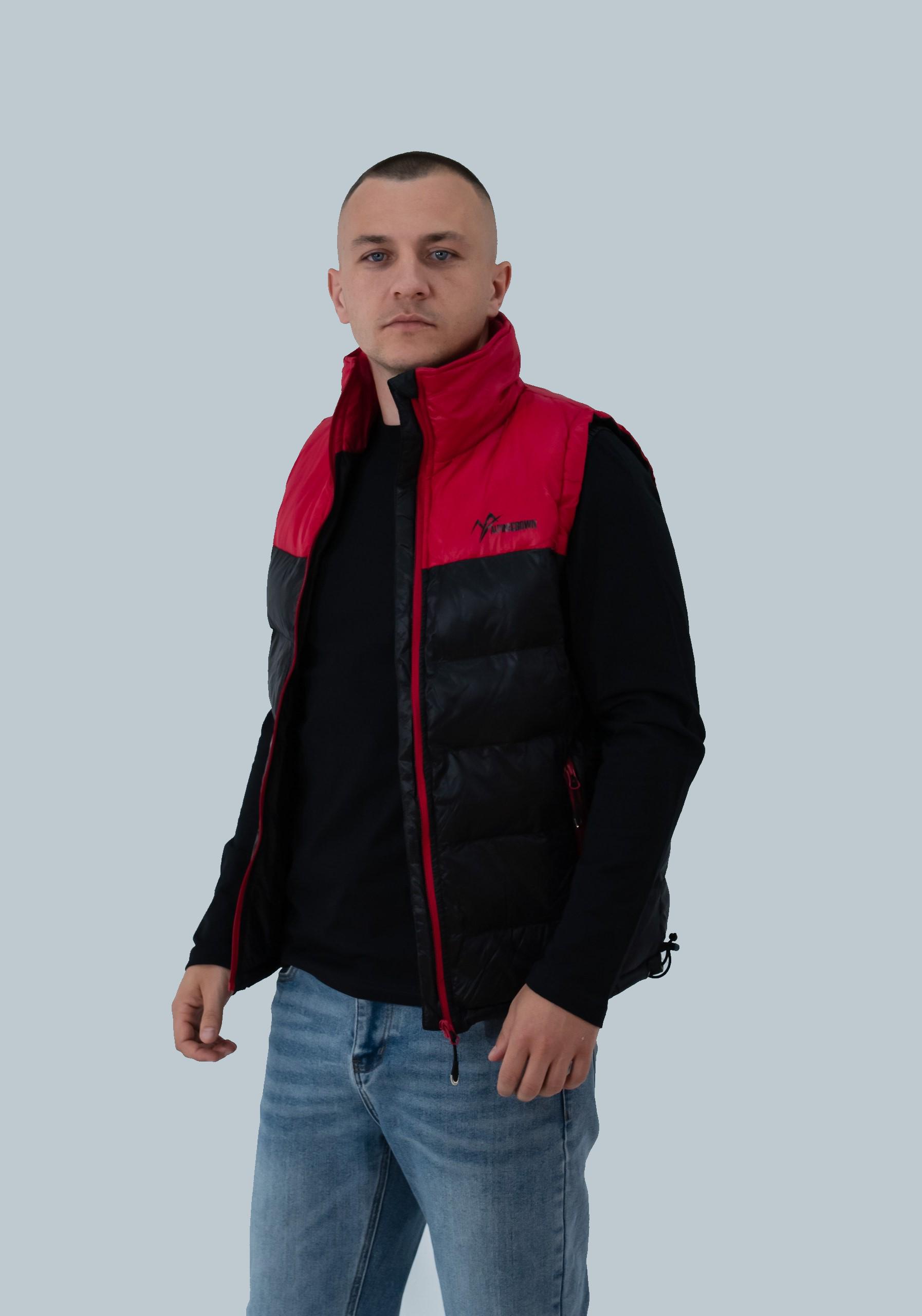 Жилет чоловічий Alpine Crown Vest Aspen ACPV-50748 р. 50 Black/Red - фото 6