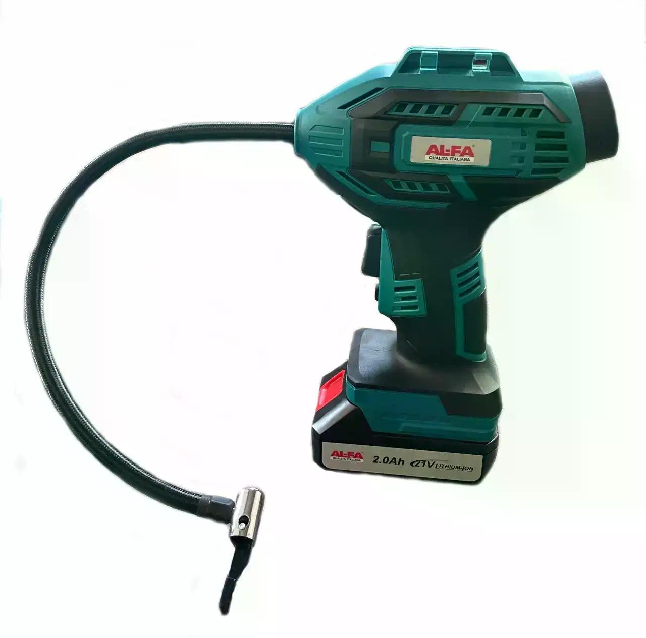 Компрессор воздушный AL-FA ALCAP-21V аккумуляторный 2АКБ/ЗУ (11019)