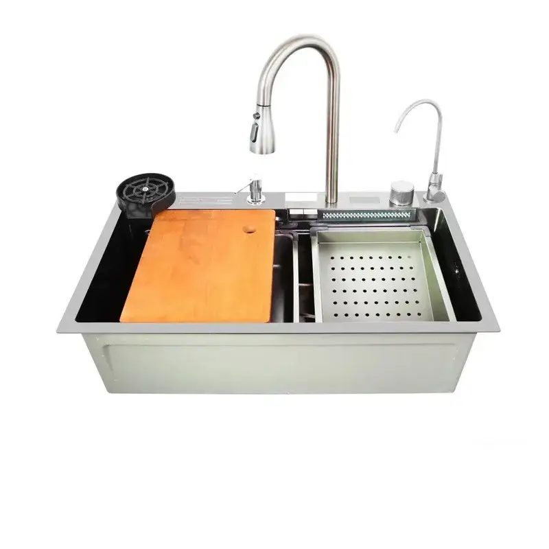 Мийка кухонна багатофункціональна Zerix ZH7546-SET-07.SUS304 decor з вбудованим змішувачем (ZX5684) Мийка кухонна багатофункціональна Zerix ZH7546-SET-07.SUS304 decor з вбудованим змішувачем (ZX5684)