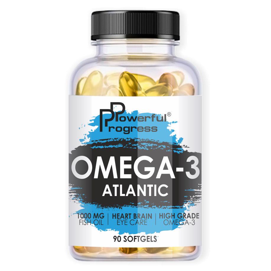 Рыбий жир Powerful Progress Atlantic Omega-3 90 капсул