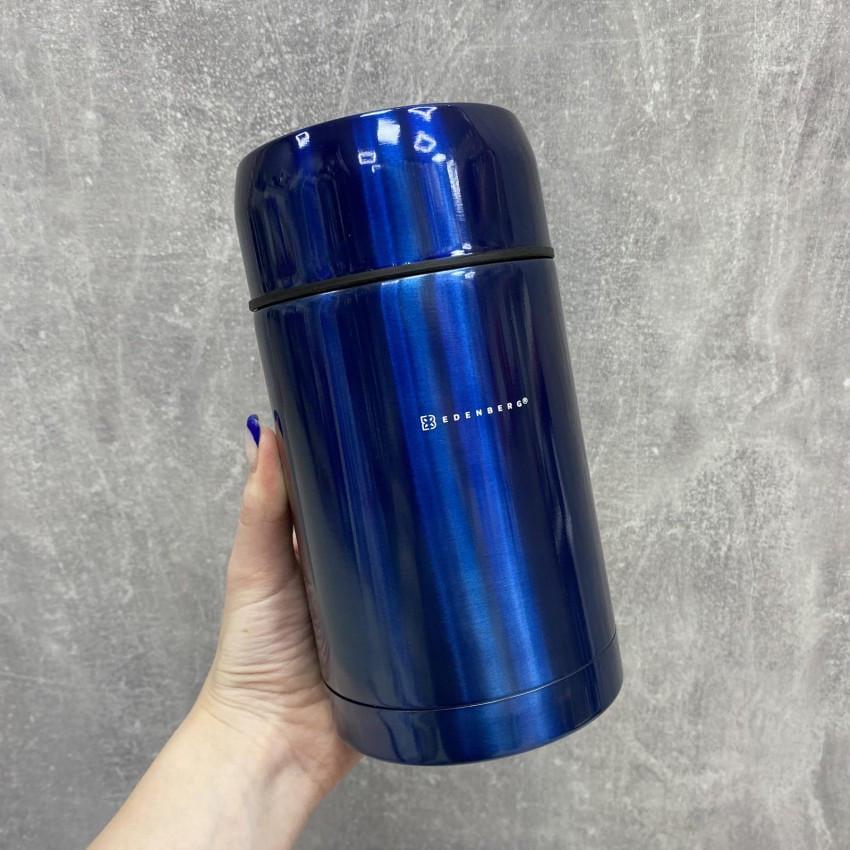 Термос пищевой Edenberg EB-3509 800 мл Синий (1710199554) - фото 2 Термос пищевой Edenberg EB-3509 800 мл Синий (1710199554) - фото 2
