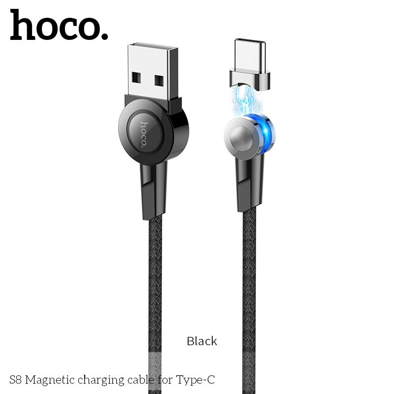 Кабель Hoco Type-C rotatable plug S8 3 A 1,2 м (534906) - фото 3