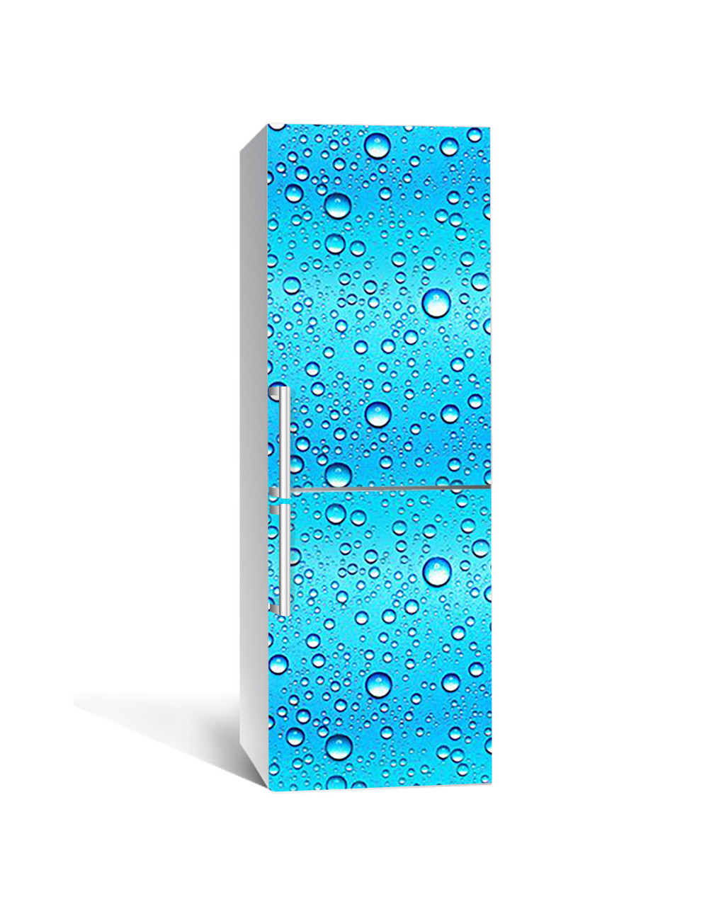 Наклейка 3D на холодильник Zatarga "Капли океана" виниловая 650х2000 мм Наклейка 3D на холодильник Zatarga "Капли океана" виниловая 650х2000 мм