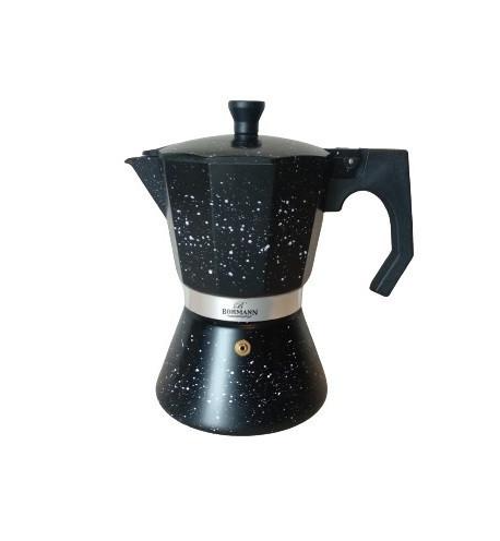 Гейзерная кофеварка Bohmann алюминиевая 300 мл на 6 чашек (BH-9706)