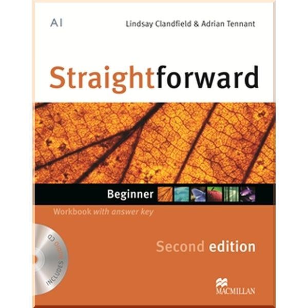 Книга Lindsay Clandfield/Adrian Tennant "Straightforward Second Edition Beginner Workbook with key and Audio-CD" (ISBN:9780230422971)