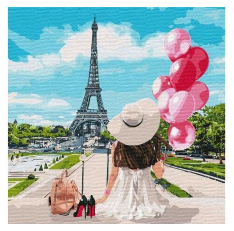 Картина за номерами Ідейка Гуляючи вулицями Парижа 50х50 (KHO4793)