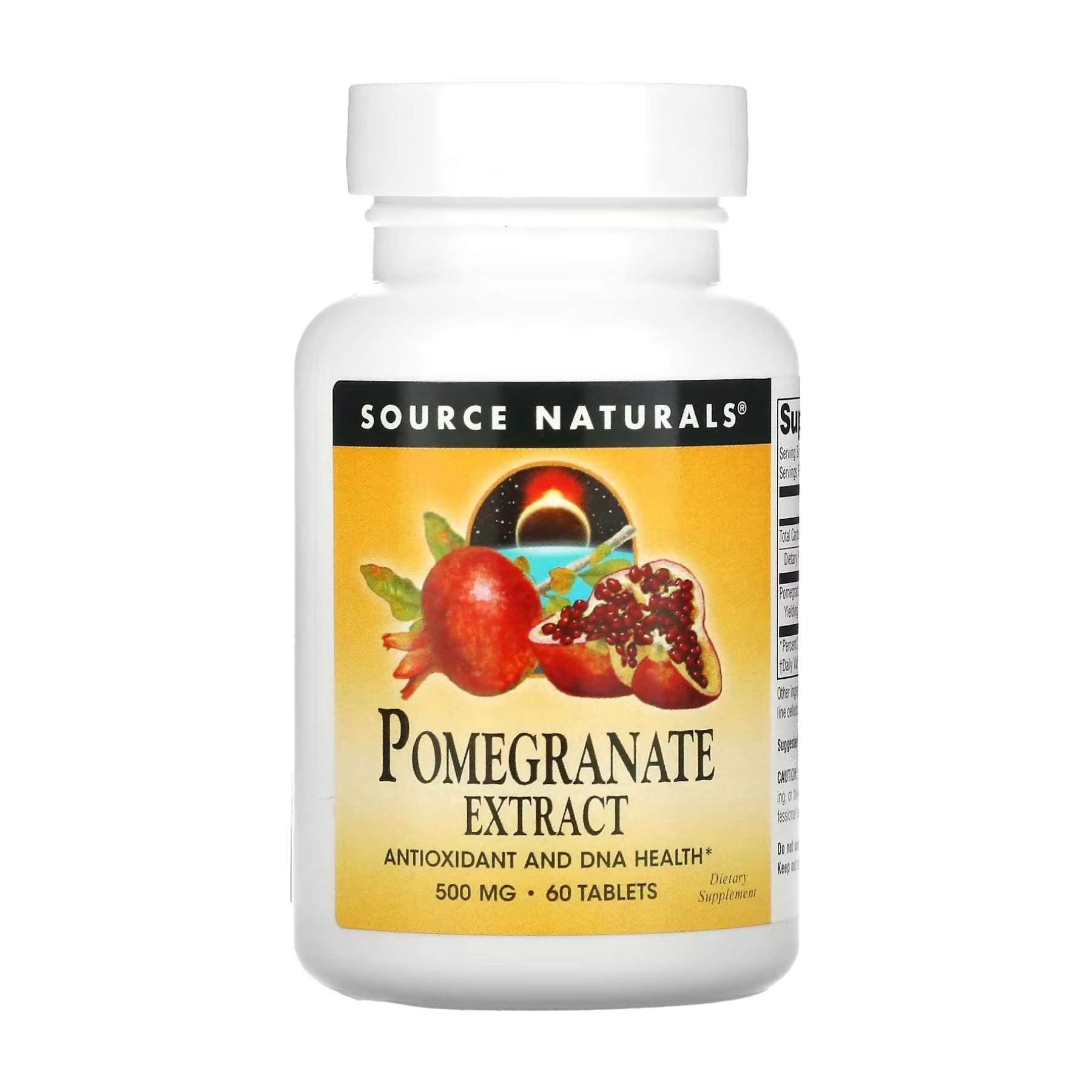 Экстракт граната Source Naturals Pomegranate Extract 500мг 60 таб.