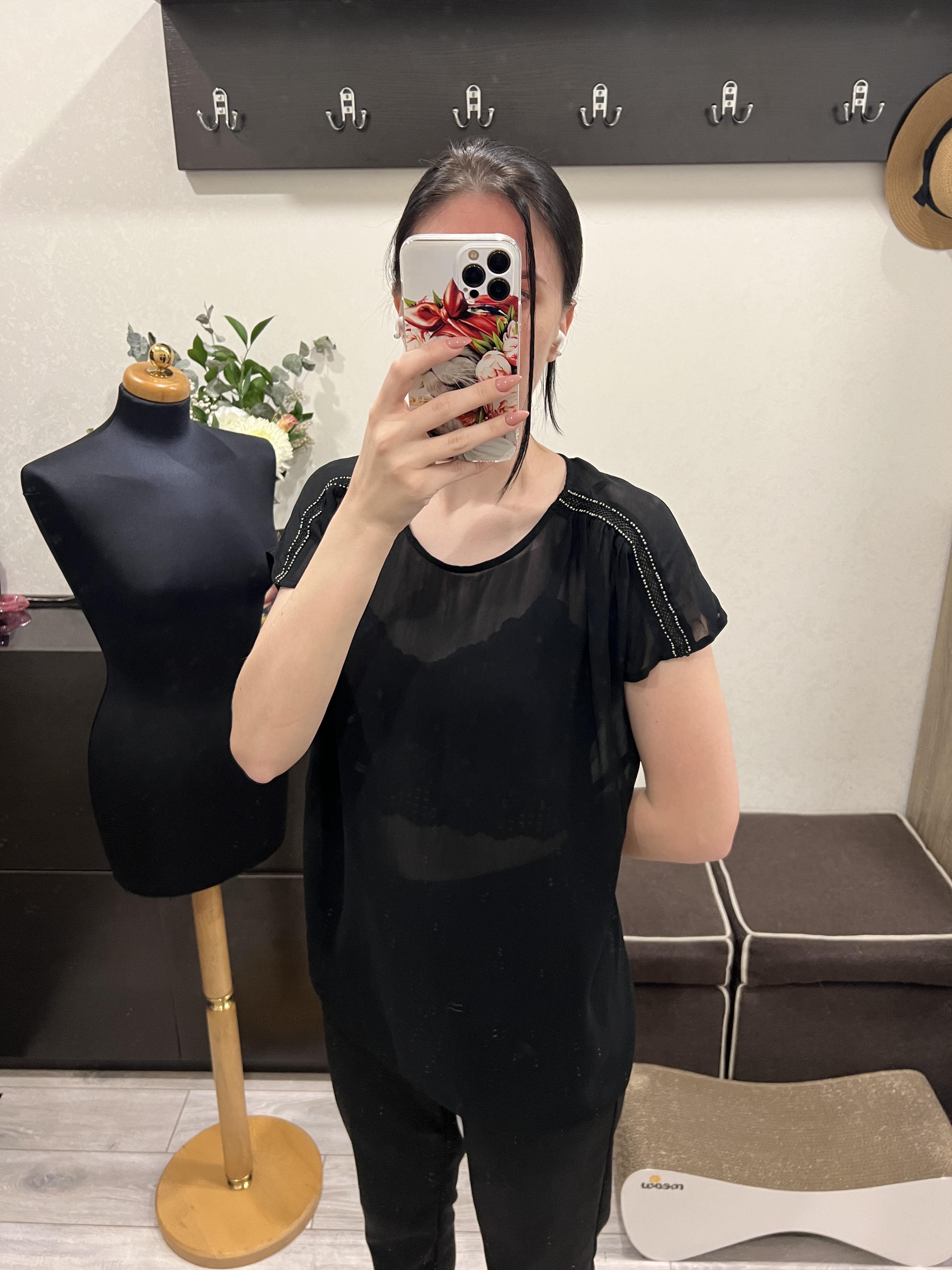 Блузка Next напівпрозора M Чорний - фото 6 Блузка Next напівпрозора M Чорний - фото 6