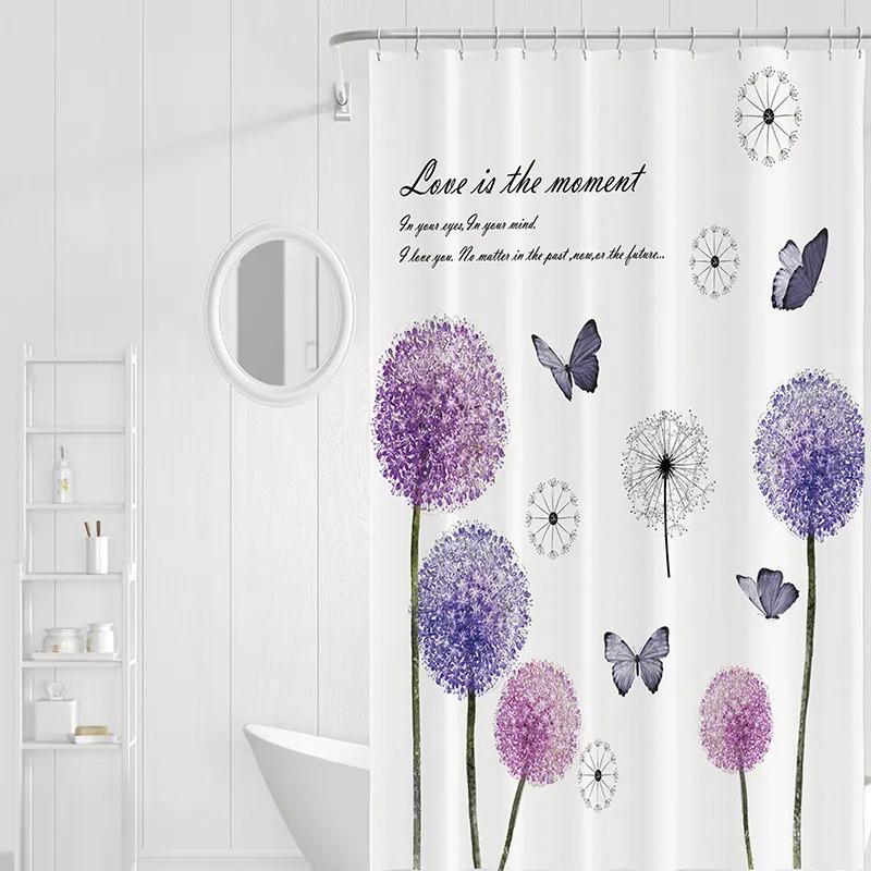 Шторка для ванны и душа водоотталкивающая Bathlux с кольцами 180х180 см