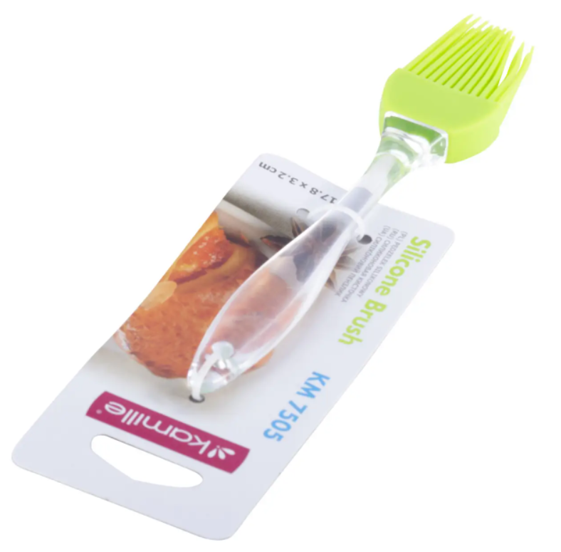 Кисточка силиконовая Kamille KM-7505 18х3 см Зеленый (NA001871)