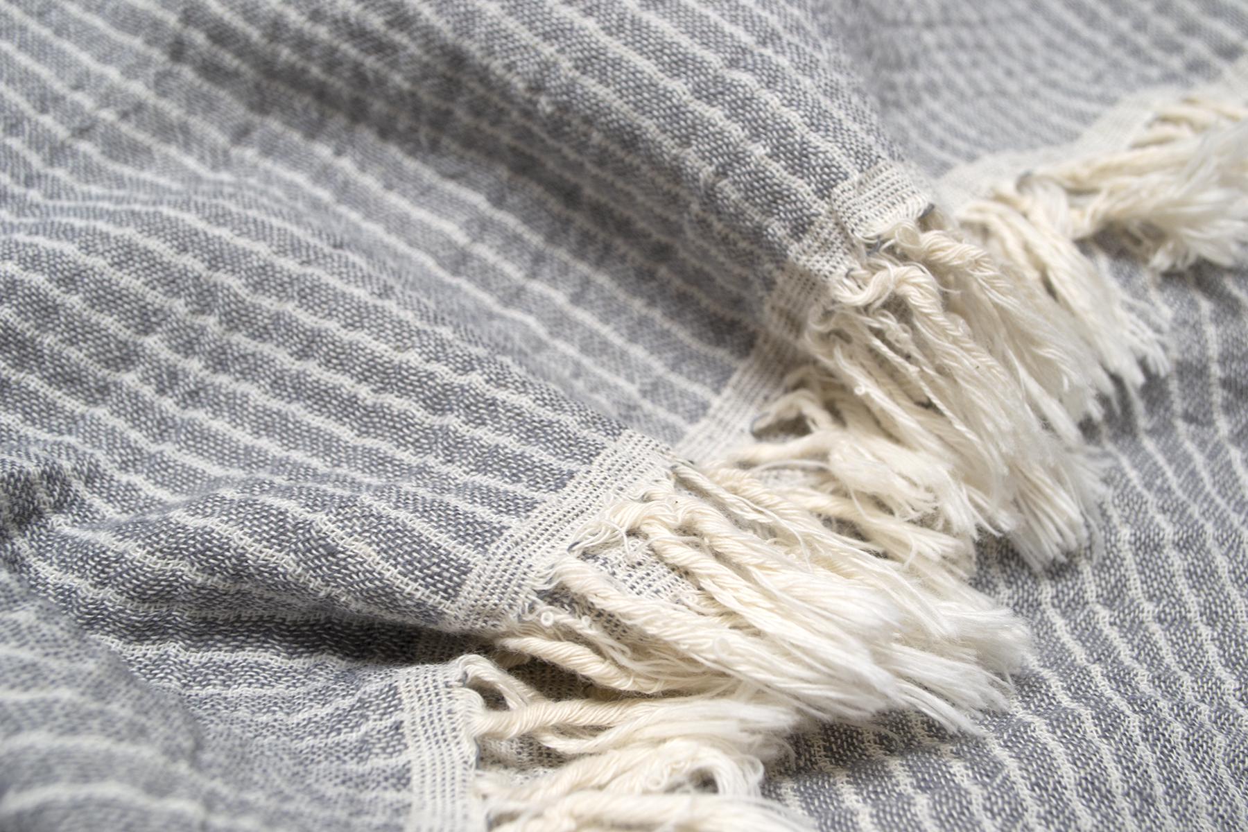 Покривало Lotus Home Premium Stripe 190х225 см Антрацит (26668189) - фото 5 Покривало Lotus Home Premium Stripe 190х225 см Антрацит (26668189) - фото 5