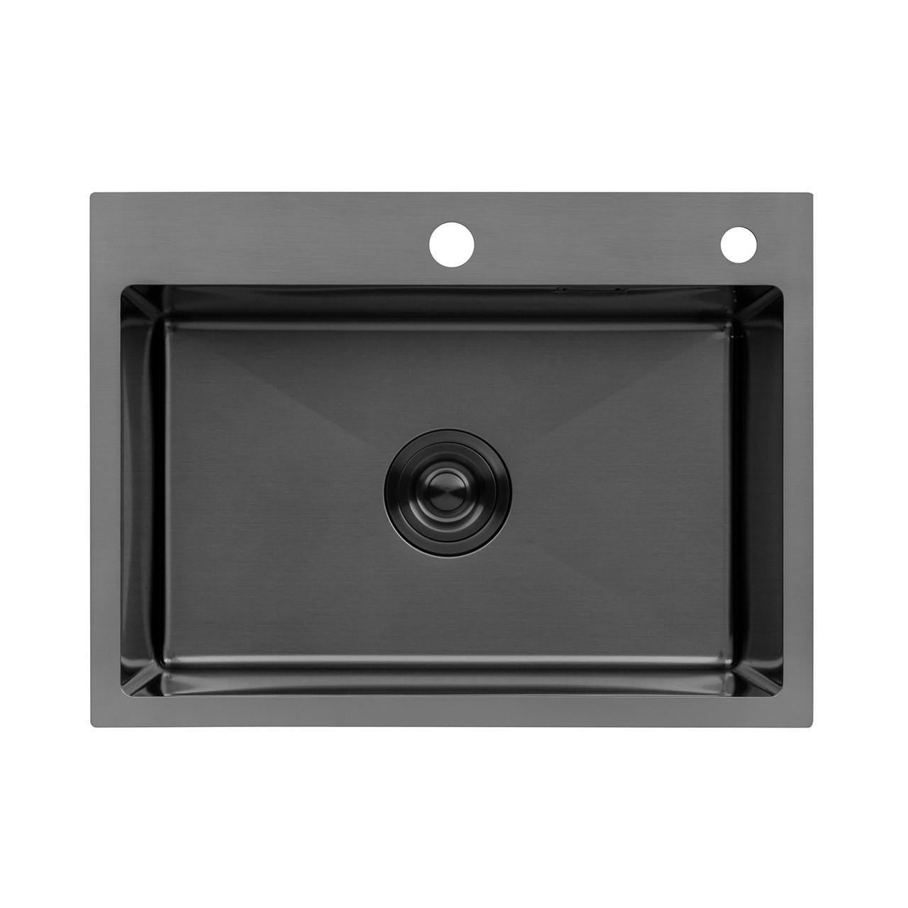 Мойка для кухни Kroner KRP Schwarze 5843HM PVD 3,0/1,0 мм