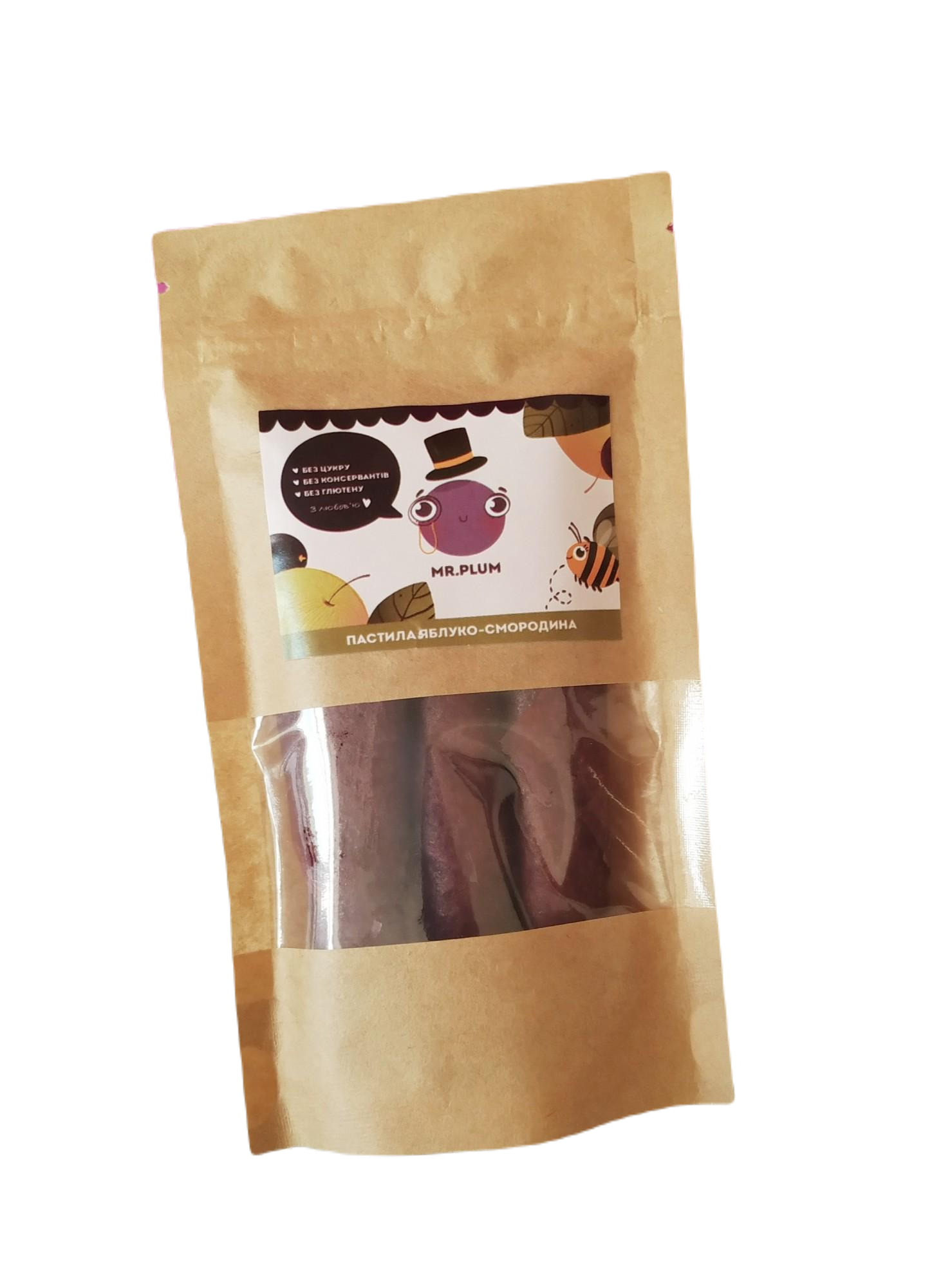 Пастила натуральная Mr.Plum Чорна смородина 50 г