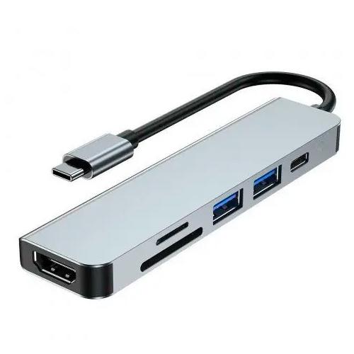 USB-хаб на 2xUSB 3.0/HDMI/кардридер/PD (5552) USB-хаб на 2xUSB 3.0/HDMI/кардридер/PD (5552)
