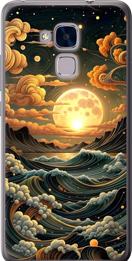 Чехол на Huawei GT3 Арт волны (6332u-472-42517)
