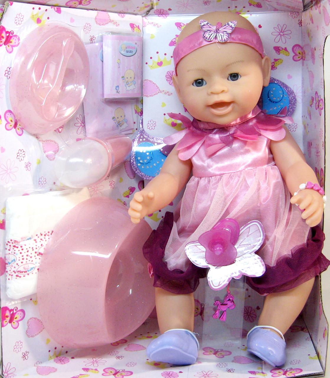 Кукла функциональная Lovely baby 8020-471 8 функций горшок памперс магнитная соска