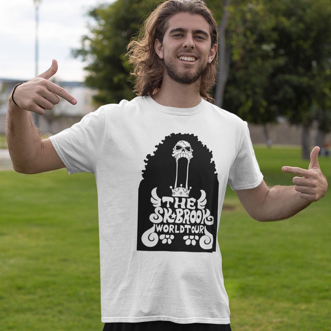 Футболка унисекс One Piece The Soul King Brook World Tour wht 2XL Белый (0000023139)