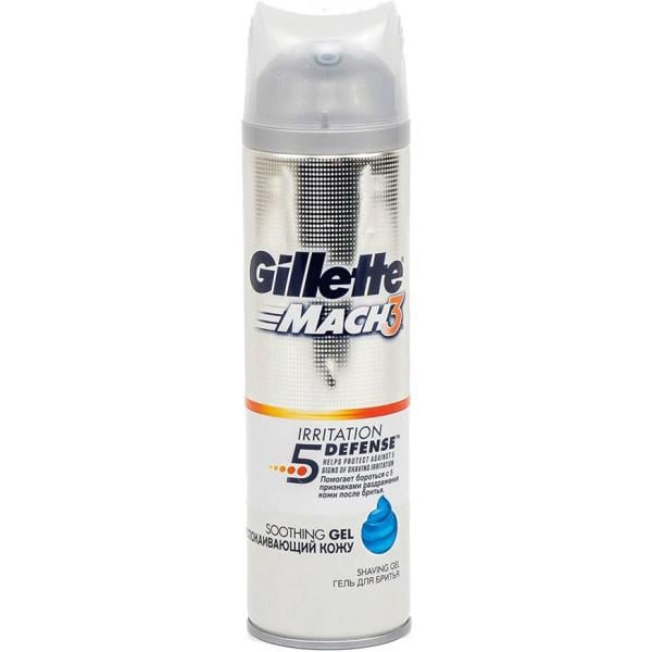 Гель для гоління Gillette Mach 3 Soothing 200 мл (7702018291038)